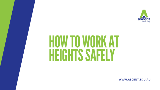 How to work at heights safely