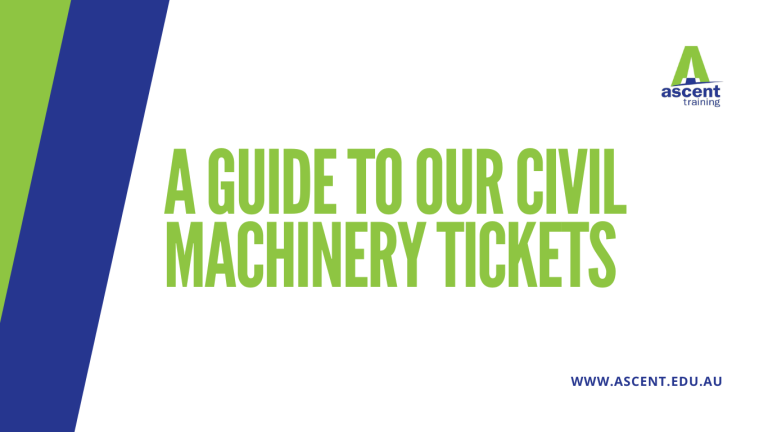 A guide to our civil machinery tickets